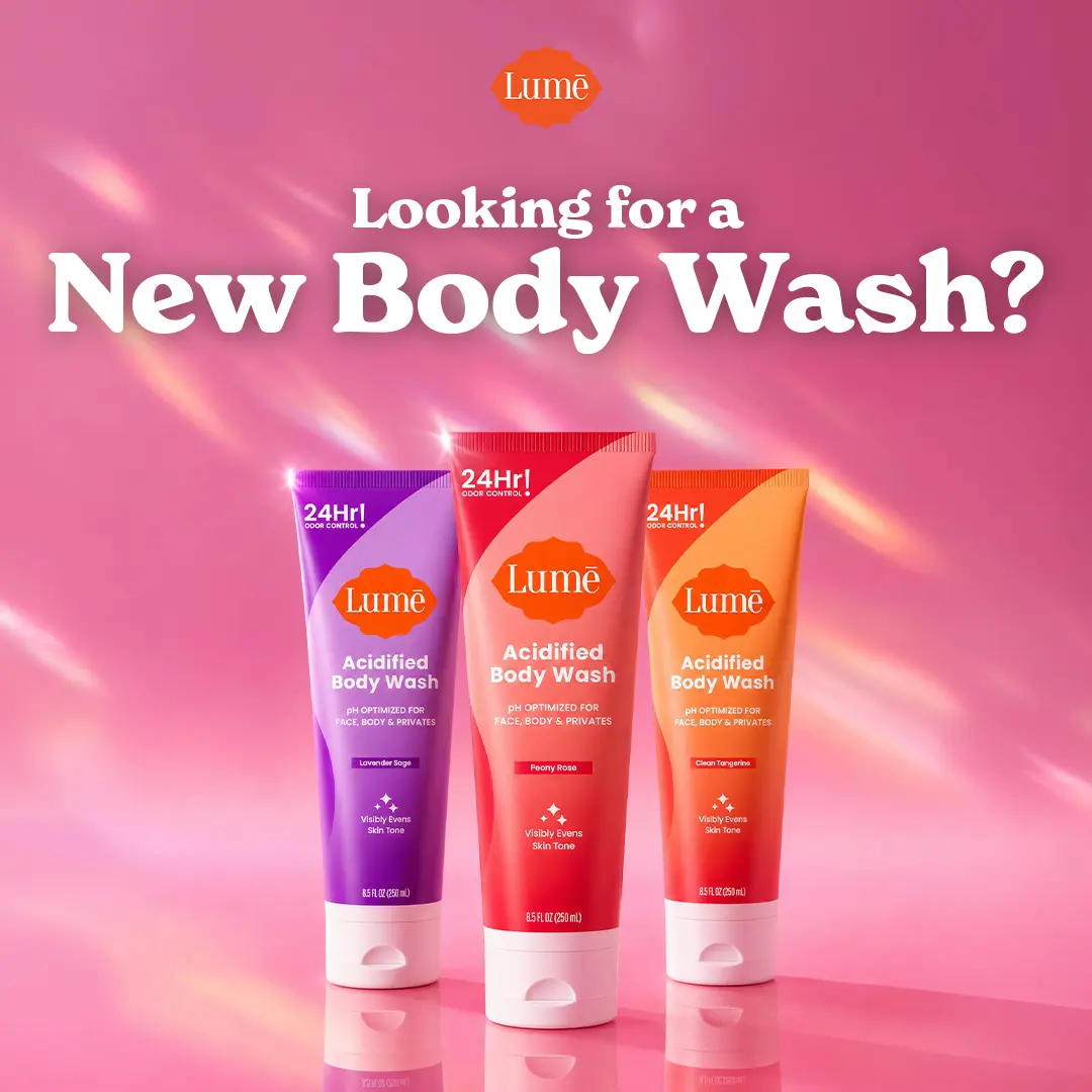 Lume Acidified Body and Intimate Wash with Mandelic Acid - Removes Odor Better Than Soap - Ph Balancing body wash