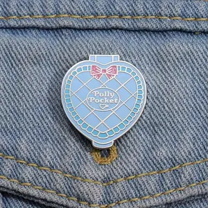 Cartoon Heart Design Brooch, Casual Exquisite Metal Enamel Lapel Pin, Fashionable Sewing Accessories for Women & Girls, Clothing Decor Accessories