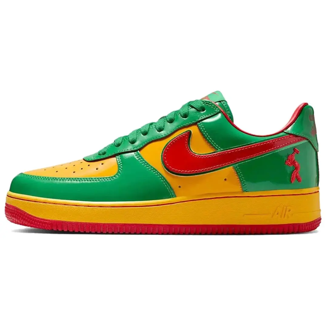 Nike Air Force 1 Low 'Concrete Boys - Lucky Green' x Lil Yachty Men's All Seasons Comfortable Streetwear Sneakers with Bold Graffiti Design, Shoe, Sports Shoes, Footwear, Athletic, Casual, Rubber, Urban Style, Concerts, Cool Kicks, Round Toe