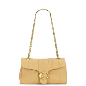 Coach Soft Quilted Tabby 26 Shoulder Bag in Biscuit