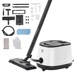 1500W Steam Cleaner Multipurpose Steamer with 27 Accessories，Household Steamer with 51 oz Large Water Tank for Cleaning,  Heavy Duty Rolling Cleaning Machine for Carpet, Floors, Windows and Cars