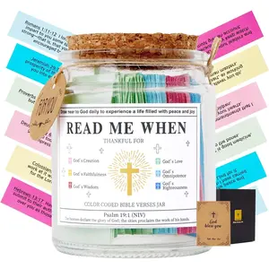 Verse Jar, Christian Gifts for Women, Mom, Her,Birthday Gifts for Women, Stocking Stuffer for Xmas,Mother Day Christmas  for Her ( Jar for Thanks)