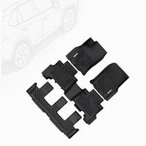 OEDRO Floor Mats for 2013-2024 Toyota 4Runner 7 Seater, Custom Fit TPE All-Weather 4Runner Car Mats Includes 1st, 2nd Row & 3rd Row Floor Liners