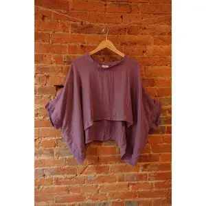 Bohemian Bamboo Organic Cotton Tee Shirt, Flowy Comfy Top