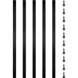 VEVOR Deck Balusters, 76 Pack Metal Deck Spindles, 29.5"x1" Staircase Baluster with Screws, Aluminum Alloy Deck Railing for Wood and Composite Deck, Stylish Baluster for Outdoor Stair Deck Porch