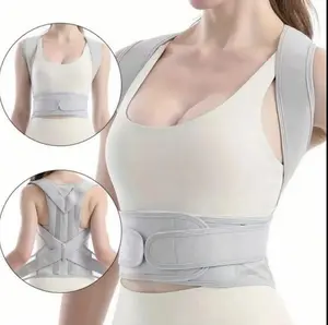 Adjustable Posture Corrector For Men and Women,Back Posture Brace,Breathable Back Straightener Back Corrector Posture Improve And Neck,Posture Correction Belt Healthcare Lightweight Waist Trainer Corsets Waist Girdle outdoorfun