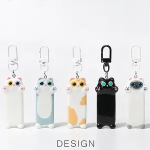 Cute cartoon cat keychain pendant asking for a hug, cute and well-behaved backpack pendant, sweet and versatile small jewelry