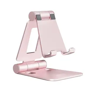 Adjustable Desktop Universal Phone Holder, Foldable Cell Phone Stand and Stable Phone Rack for Cellphone and Tablets, Tablet Phone Mount