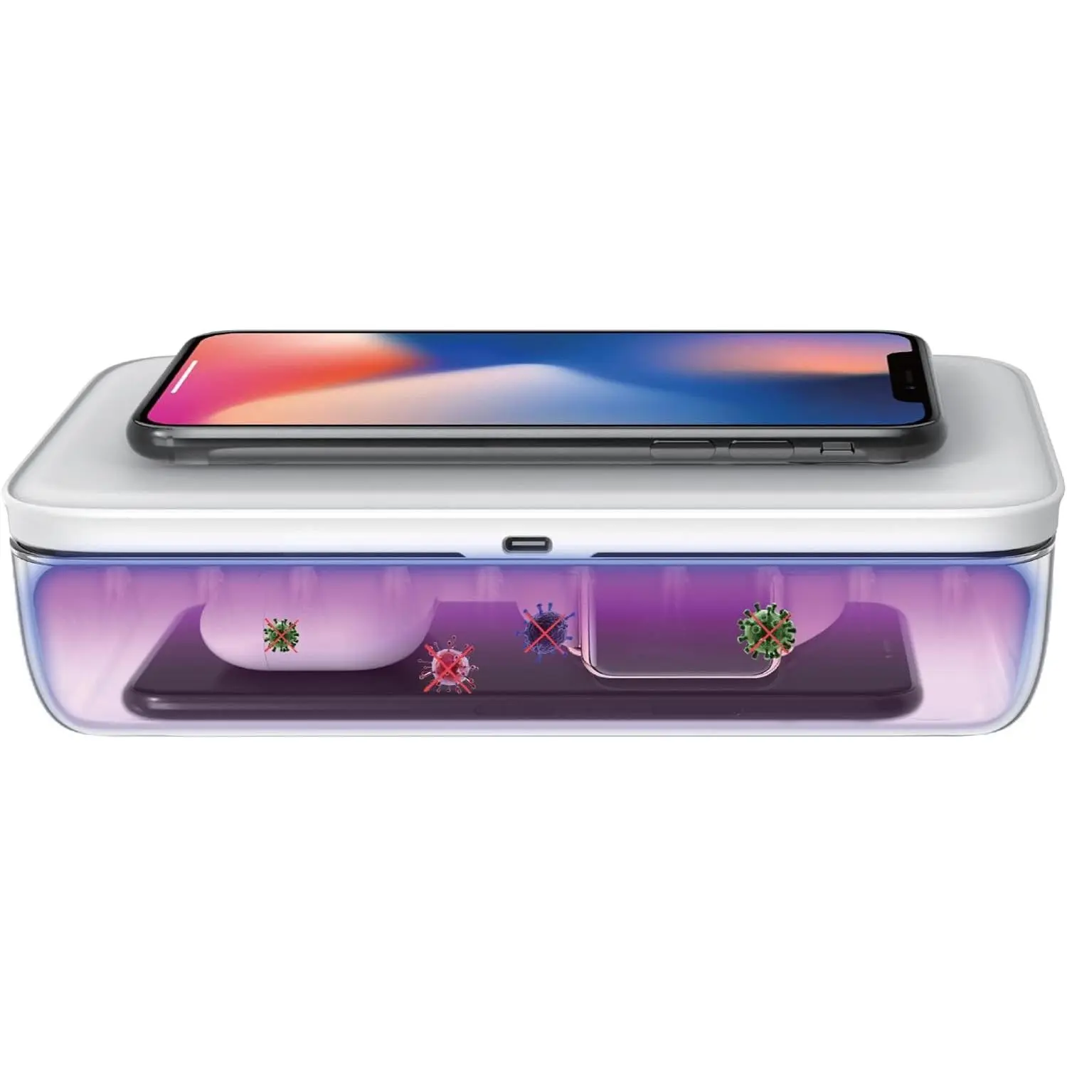 UV Phone Sanitizer Box - Modern UV Sanitizer for Smartphones and More, Large Capacity, Fast Disinfection