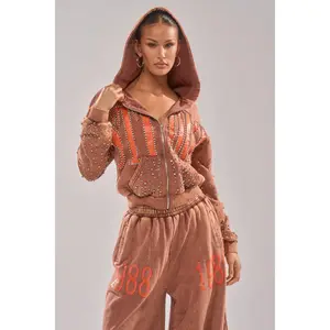 STUDIO LIVING ZIP UP SWEATSHIRT