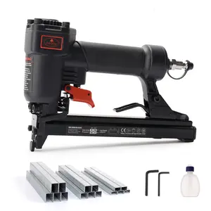 Aeropro Tools T50JC Pneumatic Staple Gun, 20 Gauge Wide Crown Air Stapler, 1/4 in to 9/16 in, Includes 1200 Staples, for Upholstery, Woodworking & DIY Projects