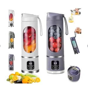 Leak Proof Design,Portable Soft Food Juicer for Seniors – Blends Small Soft Fruits Only (No Hard Veggies/Ice), Easy to Use & Clean，Gifts for Family