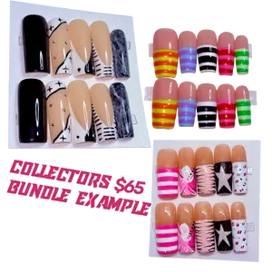 NBM Handmade Press-On Nail Bundle Packs, Beauty & Personal Care Nail Art Accessories