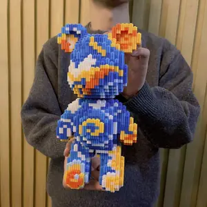 Name Bear 3D Puzzle Decoration, Bookshelf Home Office Cabinet Decor, Party Living Room TV Stand Display, Ideal Housewarming Gift