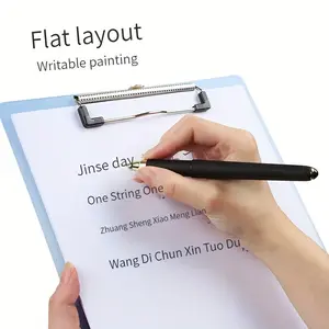 3pcs A5 Clip Writing Pad Board Clip, Reusable Plastic Writing Pad Clipboard With Clip A5 Record List Board For Home Office Use