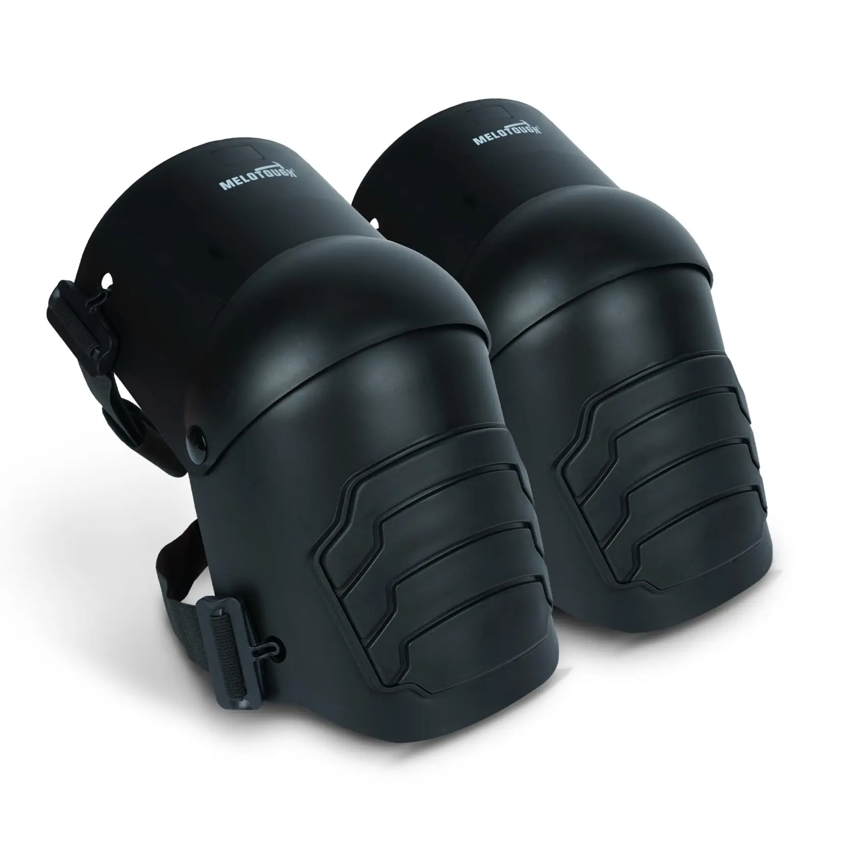 MELOTOUGH Work Knee Pads - Comfortable, Flexible Construction Gear for Home Improvement, Flooring (Black)