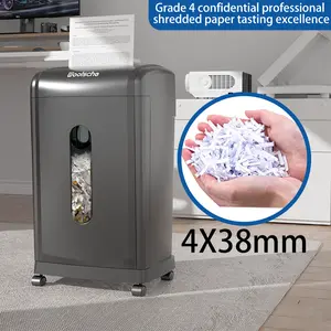 SAVEYOUR Large Capacity Cross-Cut Shredder 19-Sheet Heavy Duty Paper & Credit Card Shredder with 7.93 Gallon Bin 4 Casters P-4 Security Level Ultra-Quiet Office Use