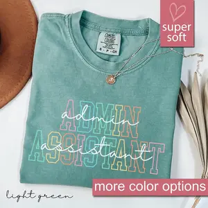 Comfort Colors Administrative Assistant Shirt, Gift For Admin Assistant, Administrative Professionals Day Gift, School Office Staff Graphic Tees