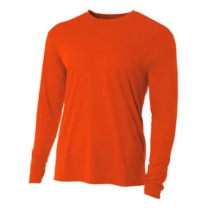 A4 Cooling Performance Long Sleeve Crew For Mens Athletic Sports Clothing Sun Defense Moisture Wicking Tee