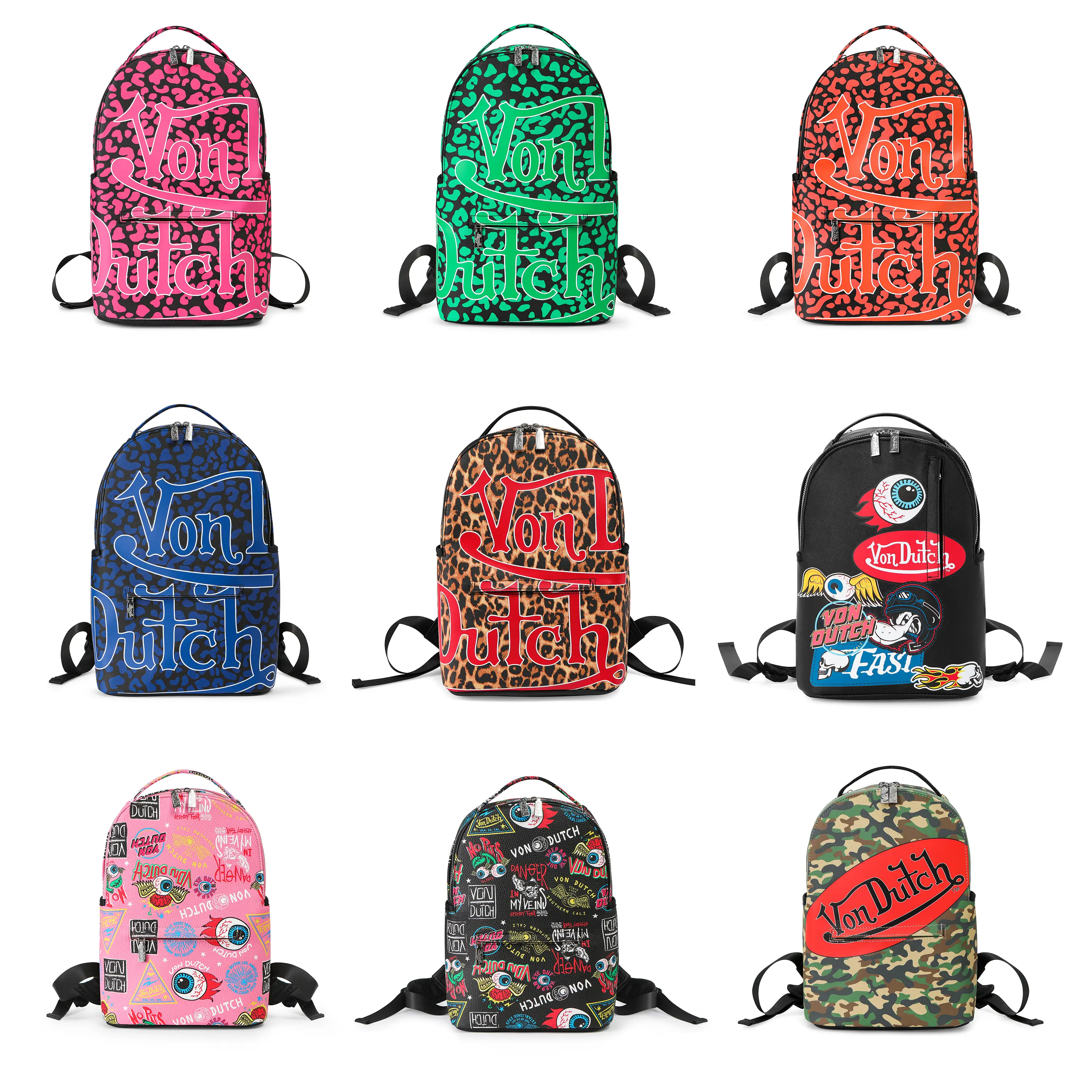 Von Dutch Backpacks - Multiple Styles/Sizes