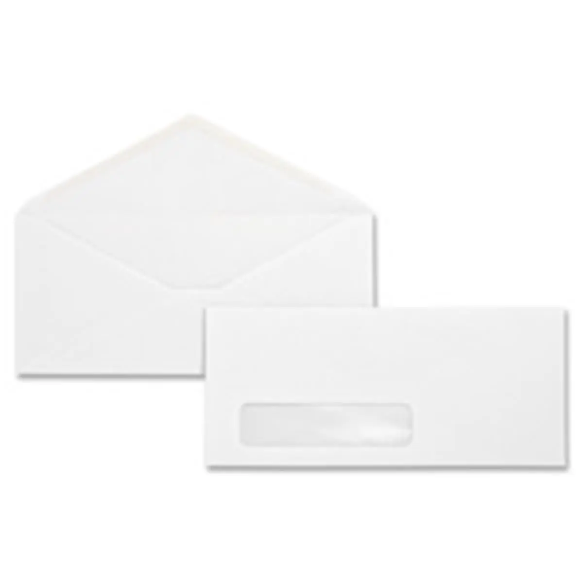 212 MAIN No.10 White Wove Business Window Envelopes - 4.13 in x 9.5 in, 24 lb. Stock, 500-Count Box, Transparent Address Window, Diagonal Seams, Fully Gummed, V-Flaps, Traditional Look Office Stationery for Business Mailing, Transparent Window