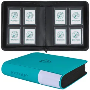 Top Loader Binder - 4 Pockets (3'' X 4''), Holds Up to 128 Top Load Trays, Baseball Card Holder & Tray for Sports Top Loaders, Tcg/mtg Storage, Trading Card Storage