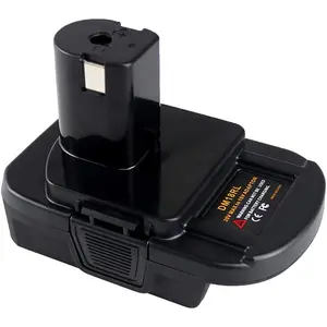 Adapter for  to Ryobi  Adapter, Convert  20V Llithium  DCB205 DCB207 to Ryobi 18V + P107 P108, with 5V 2.1A(Max) USB Charge
