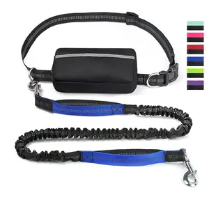 selling pet sports running waist bag, multifunctional dog leash, dog leash. duney  leash iyoshop  dog hand free comfortable grip harness durable dog dual handle