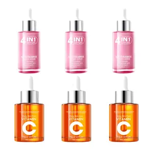 [BUY 1 GET 2 FREE] 5x Vitamin C Face Serum & Korean 4-in-1 Super Essence Lotion Moisturizing Face Cream Korean Vitamin C Face TonerSerum 5 En 1 Moisturizing & Nourishing Serum 30ml for Comprehensive Skincare