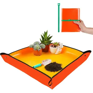 Extra Large Plant Pot Pad, Indoor Plant Transplanting Mat, Waterproof Foldable Pe Material, Easy to Clean, Suitable for Succulents