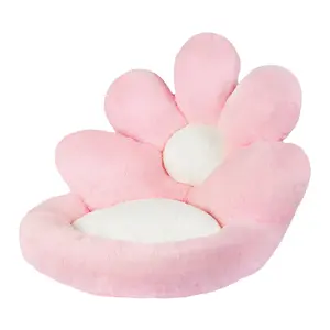 PLUSHLUV Flower Seat Cushion Comfy Oversized Pillow 21 inch Plush Gaming Chair Cushions Floor Pillow Seat for Office Bedroom Kawaii Gamer Decor (Pink)