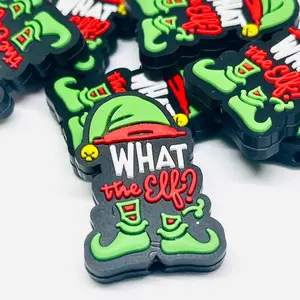 1pc What the Elf? Silicone Focal Beads | Christmas Craft & Beading DIY