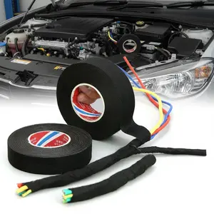 High-Temp Flame Retardant Electrical Tape: Waterproof, High-Adhesion, Anti-Tear for Wire Repair, Automotive Harness Moisture Protection, Emergency Insulation, Industrial-Grade Strong Binding. Eco-Friendly Halogen-Free. Tape Adhesive