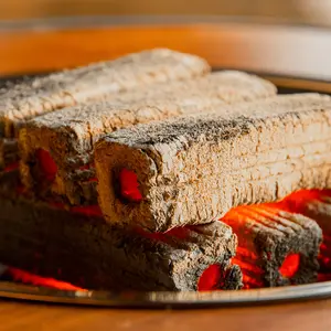 10-Pound BBQ Bamboo Charcoal - Premium Natural Chemical-Free Smoke Fuel, Long-Lasting Burn for 7-Hour Continuous Use, Compatible for Grill for - Use, Suitable for Yakitori Grills, Smokers, Pizza Ovens & for Grills