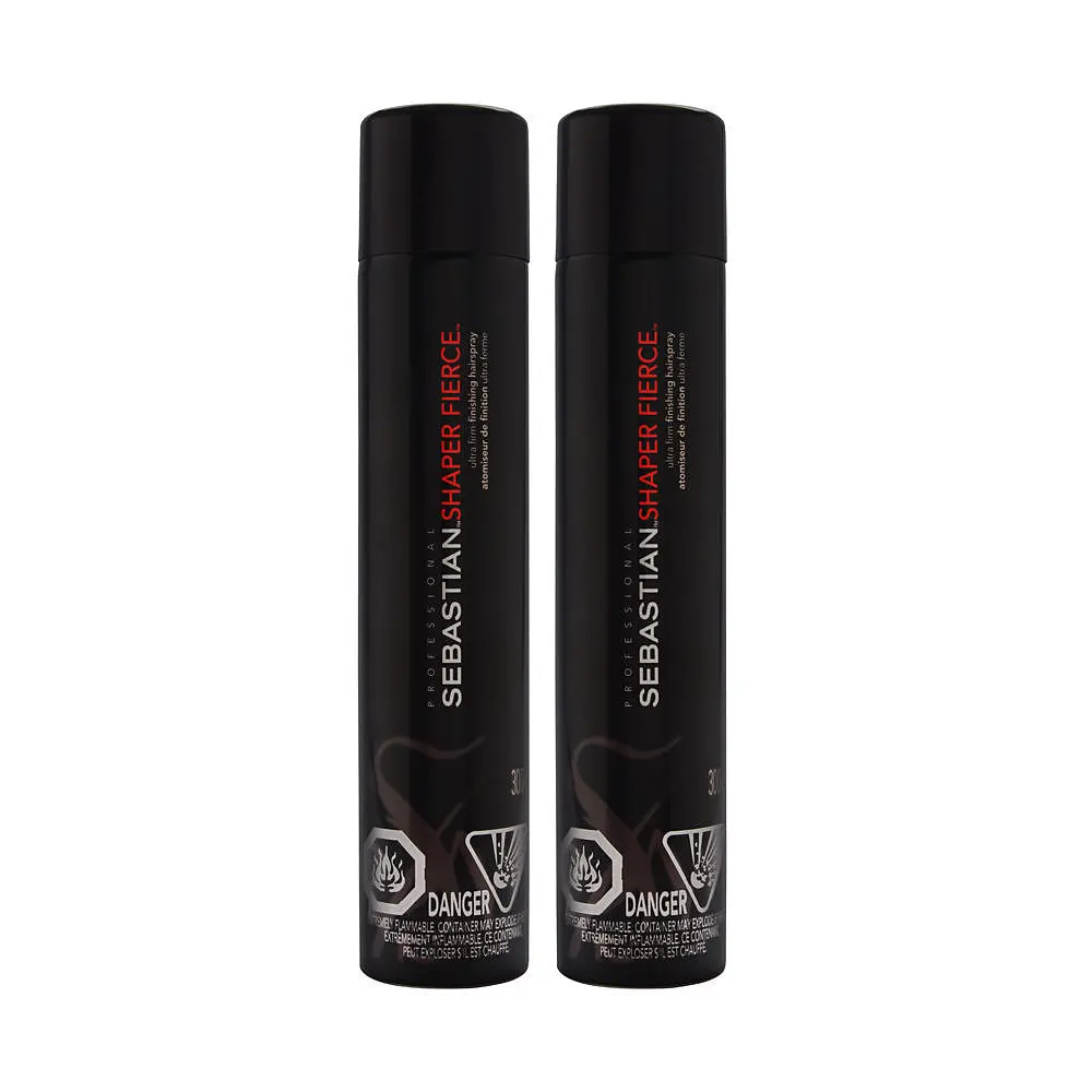Sebastian Shaper Fierce Ultra Firm Finishing Hair Spray Duo 10.6 Oz (Pack Of 2) For Unisex Sebastian Shaper Fierce Ultra Firm Finishing Hair Spray Duo 10.6 Oz (Pack Of 2) For Unisex