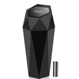 1 pc Car Trash Can with Lid, Leak-Proof Car Garbage Bin, Includes 30 Waste Bags, Multi-Purpose Storage Organizer, Home Office Use, Car Console Organizer