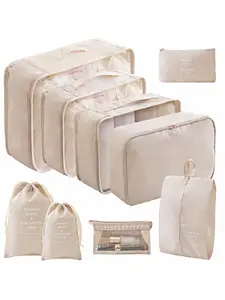 Portable Travel Storage Bag Set, Travel Organizer Set for Clothes, Shoes, Cosmetic, Travel Essentials for Men & Women, Organizer Luggage, Travel Accessories, Zipper Pouches, Travel Organization Pouch, Travel Toiletries Kit, Travel Organizer Bags