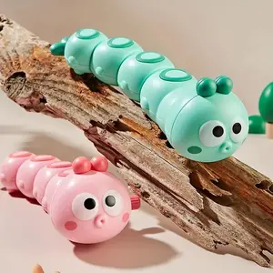 Wind-Up Caterpillar Toy, Wiggling Crawling Bug Animal, Baby Infant Toddler Toy, Fun Interactive Plaything for Kids