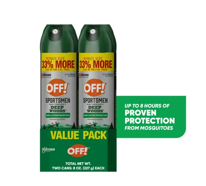 OFF! Sportsmen Deep Woods Insect Repellent & Mosquito Bug Spray, 2 ct, 16 oz OFF! Sportsmen Deep Woods Insect Repellent & Mosquito Bug Spray, 2 ct, 16 oz