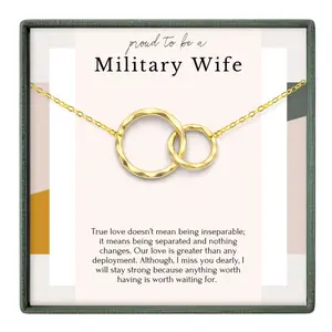 Military Deployment Necklace – Long Distance Gift for Her