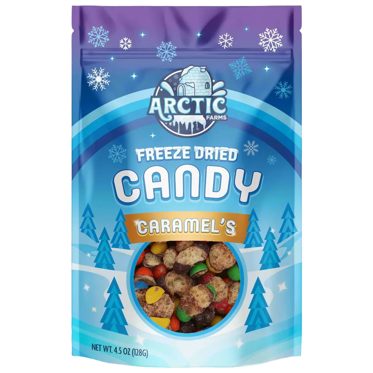Freeze Dried Caramels Chocolate Candy