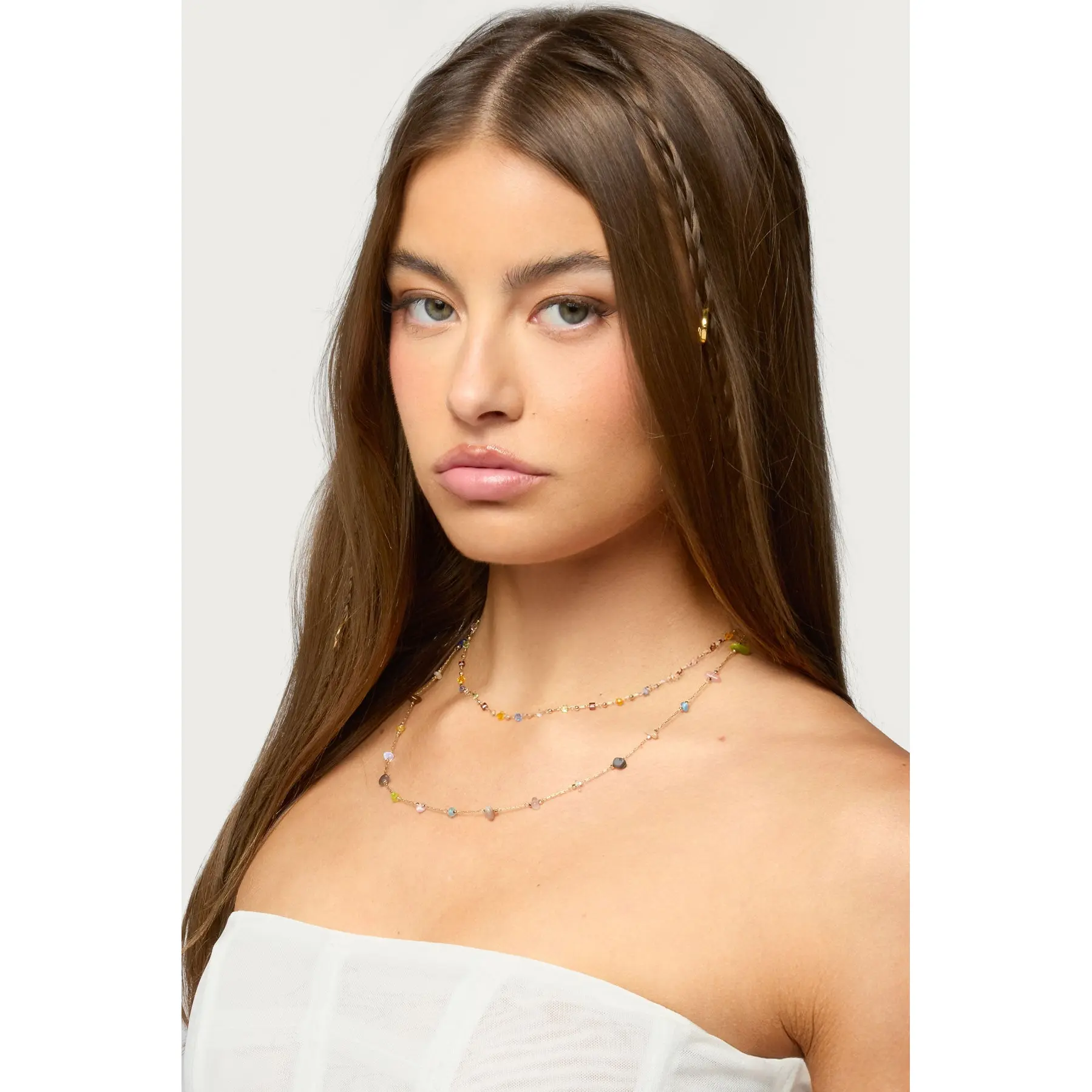 Layered Mixed Stone Necklace