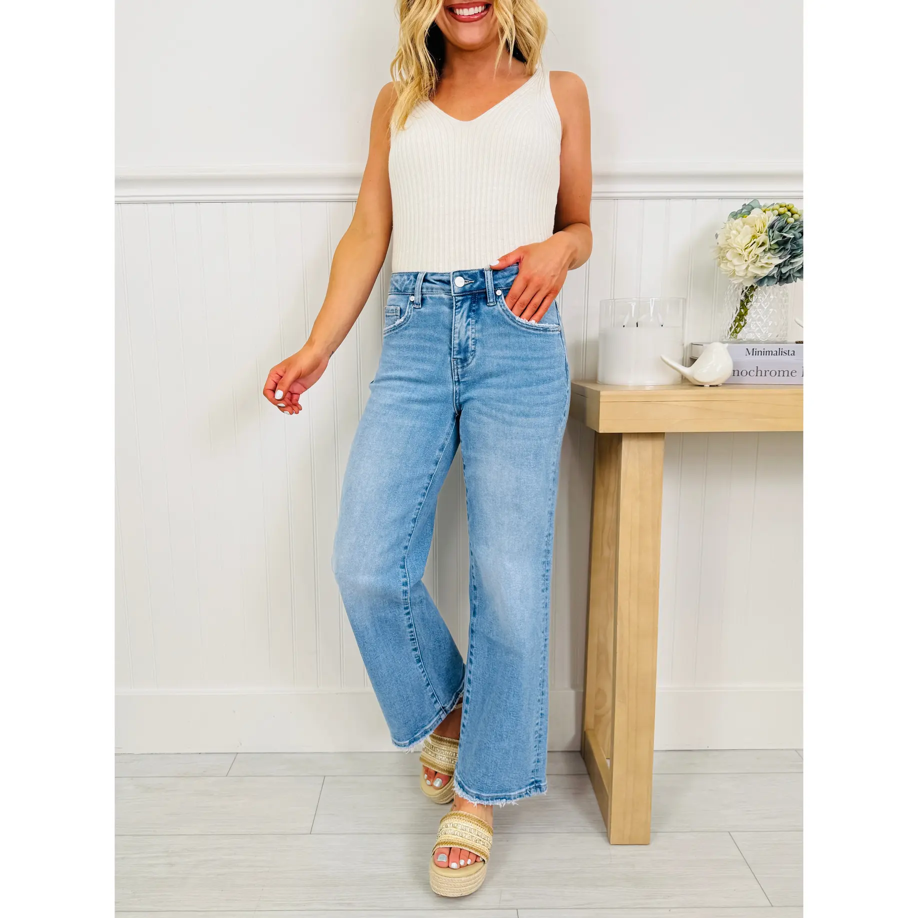 Always In Style Ankle Straight Tummy Control Jeans