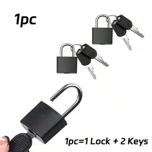 2-Pack Metal Hanging Locks with Keys, Portable Luggage Lock, Mini Travel Lock for School Gym and Travel, Durable Zinc Alloy, Security Lock, Safety Lock, Anti Theft Locks