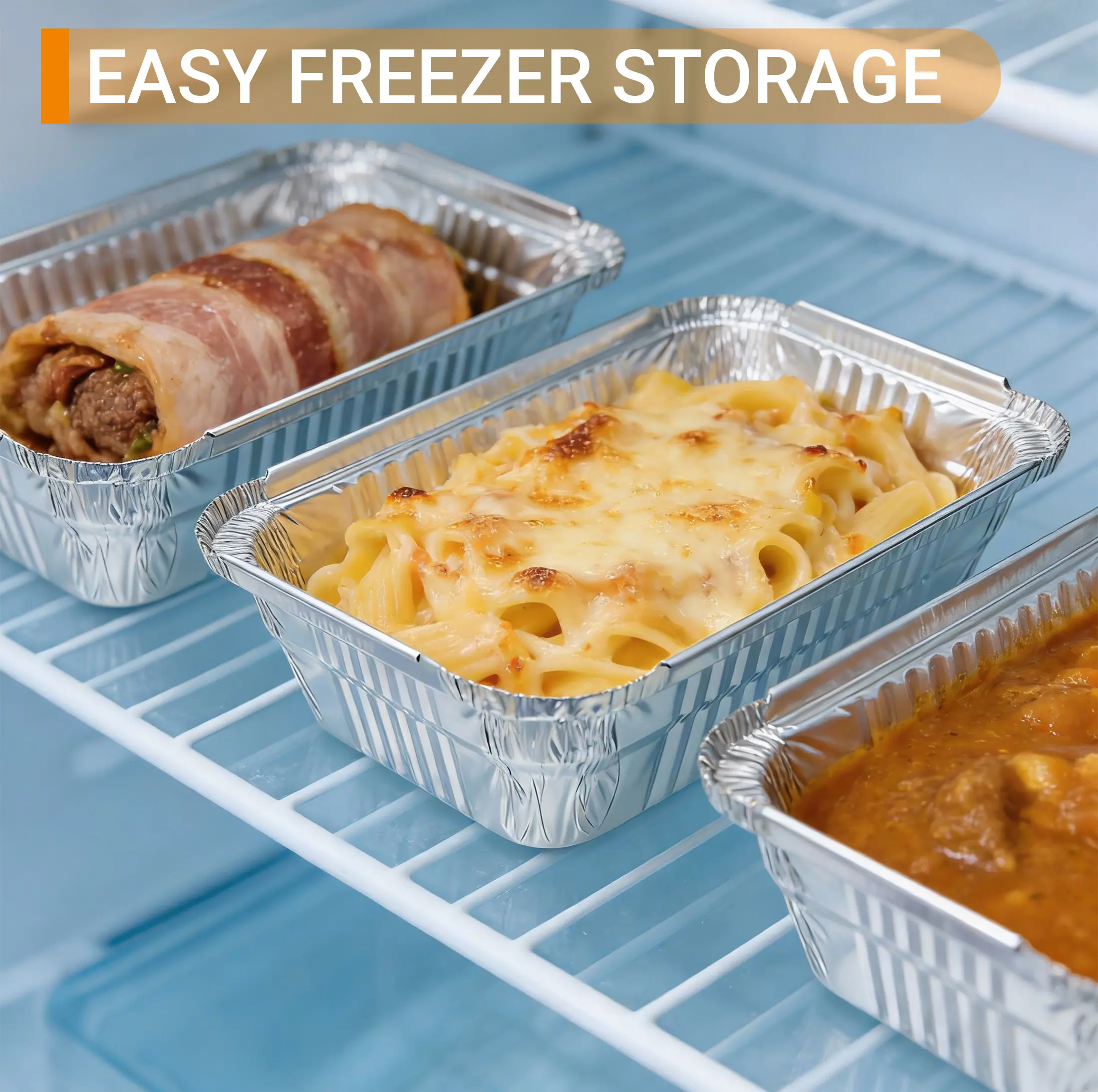 50-Pack Rectangular Aluminum Bakeware Pans with Lids, 8.6''x6.3'' Disposable Tin Foil Heat Resistant Bakeware for Small Animal Feeding, Oven-Safe Freezer & Takeout Containers, Toaster Oven Trays, Rectangular Oven Trays