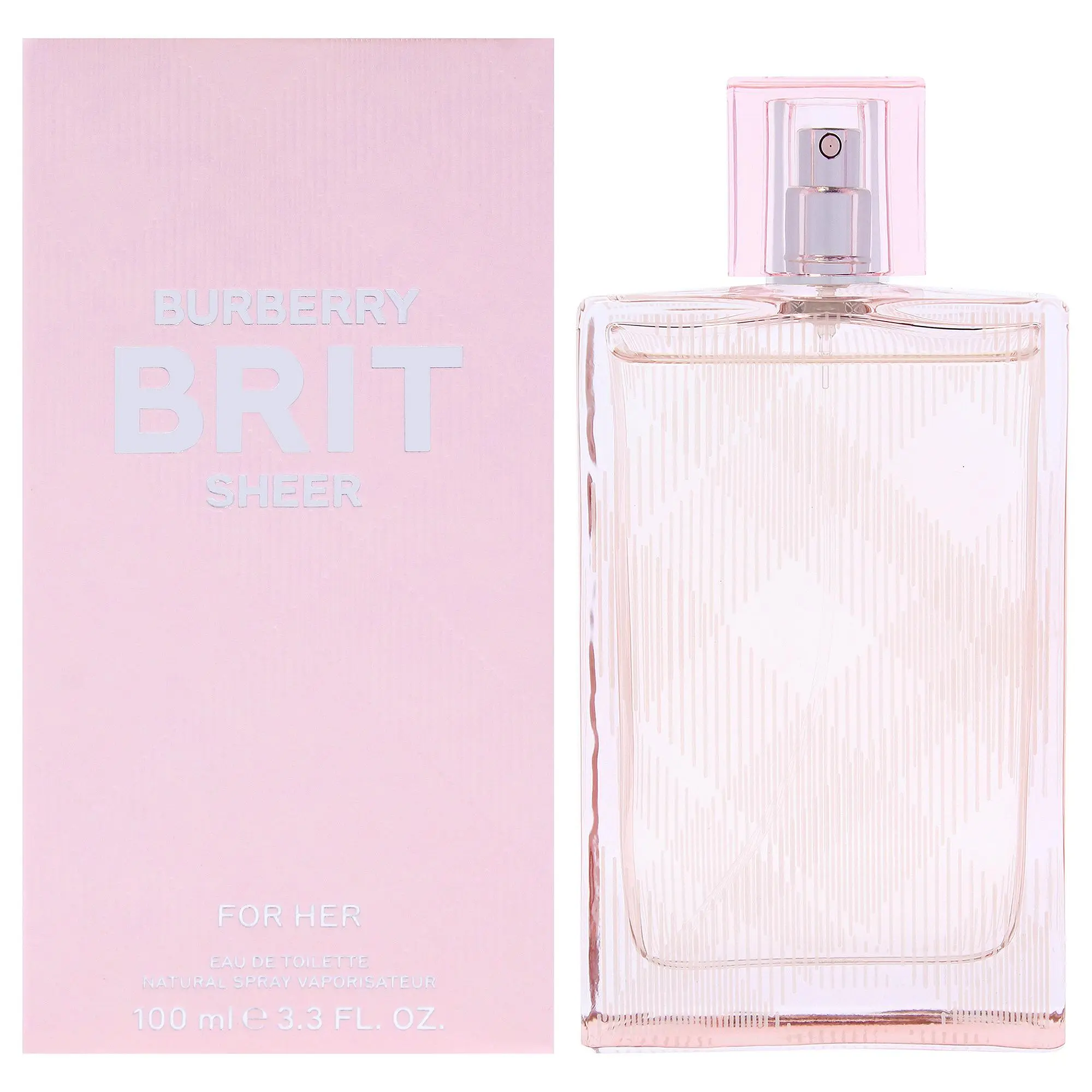 BURBERRY Brit Sheer Charming Subtle Women's EDT Spray - 3.3 fl oz, Spray Bottle, Daily Spritzing Fragrance (Beauty & Personal Care)