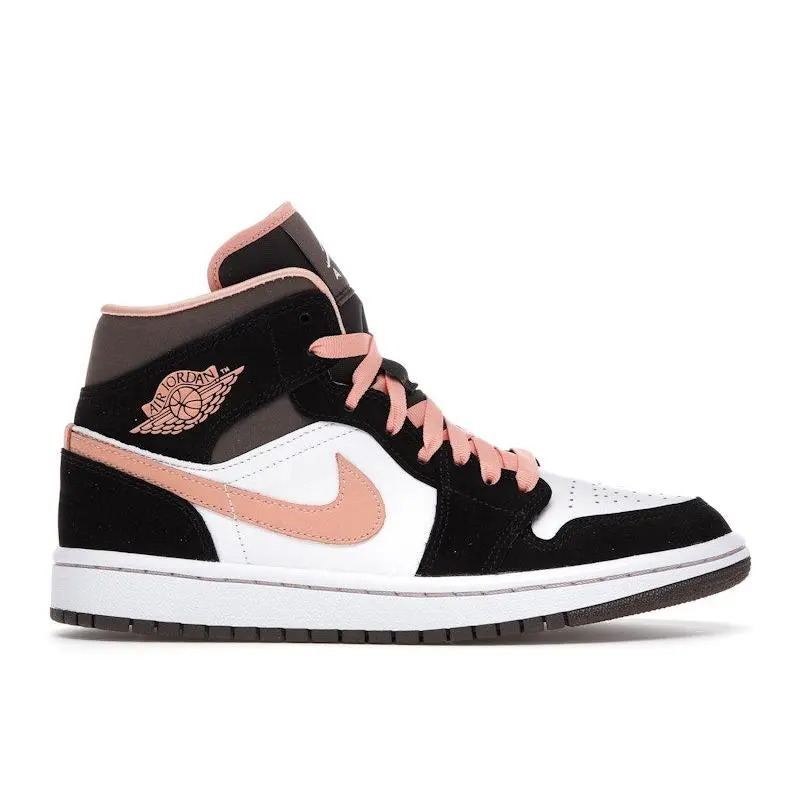 Jordan Women's 1 Mid Peach Mocha, from StockX