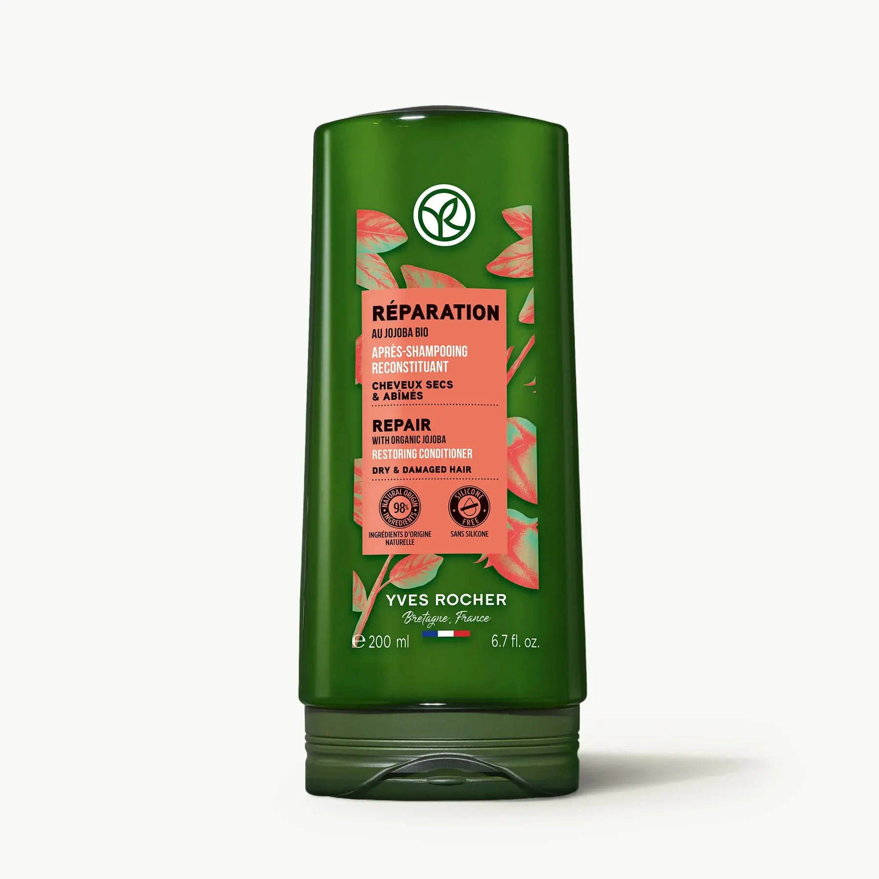 Yves Rocher Restoring Conditioner – Repair | Jojoba Oil Hair Conditioner | Repair & Detangling Conditioner for Dry Damaged Hair | Strengthening Hair Care