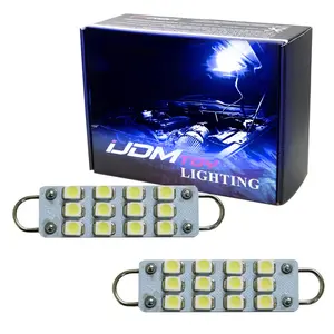 iJDMTOY Ultra Blue Accent Look 12-SMD LED Replacement Bulbs For Dodge RAM, Charger; Jeep Wrangler, Grand Cherokee, etc Under Hood Lamp Assembly