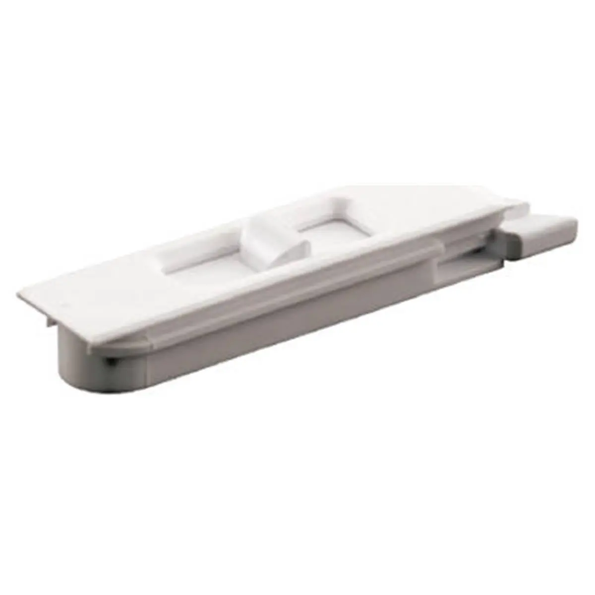 KEEN Plastic Spring-Loaded Vinyl Window Tilt Latch Pair Set, White, Left/Right Hand, Fits Milled Slot Rails, 0.06 lbs, 0.62 x 3.88 x 5.88 in, for Single/Double Hung Windows